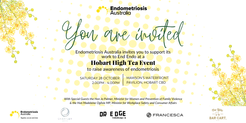 Tasmanian High Tea to raise support for the 1 in 7 women living with Endometriosis.