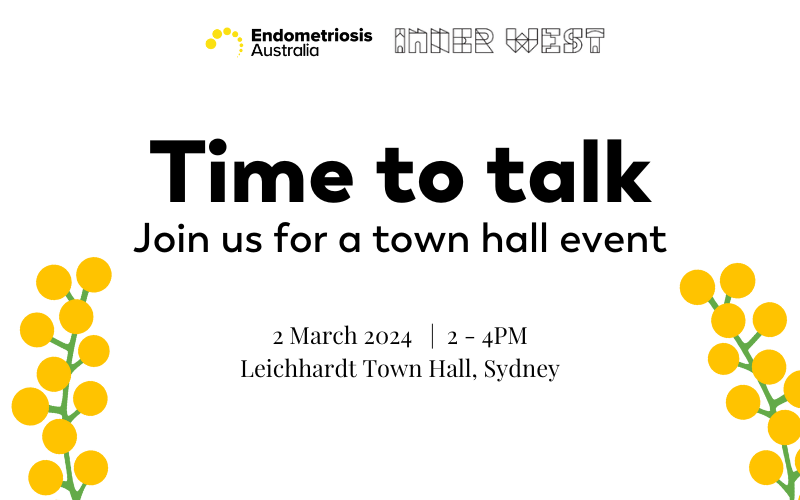 Sydney Endometriosis Australia Town Hall Event 2024