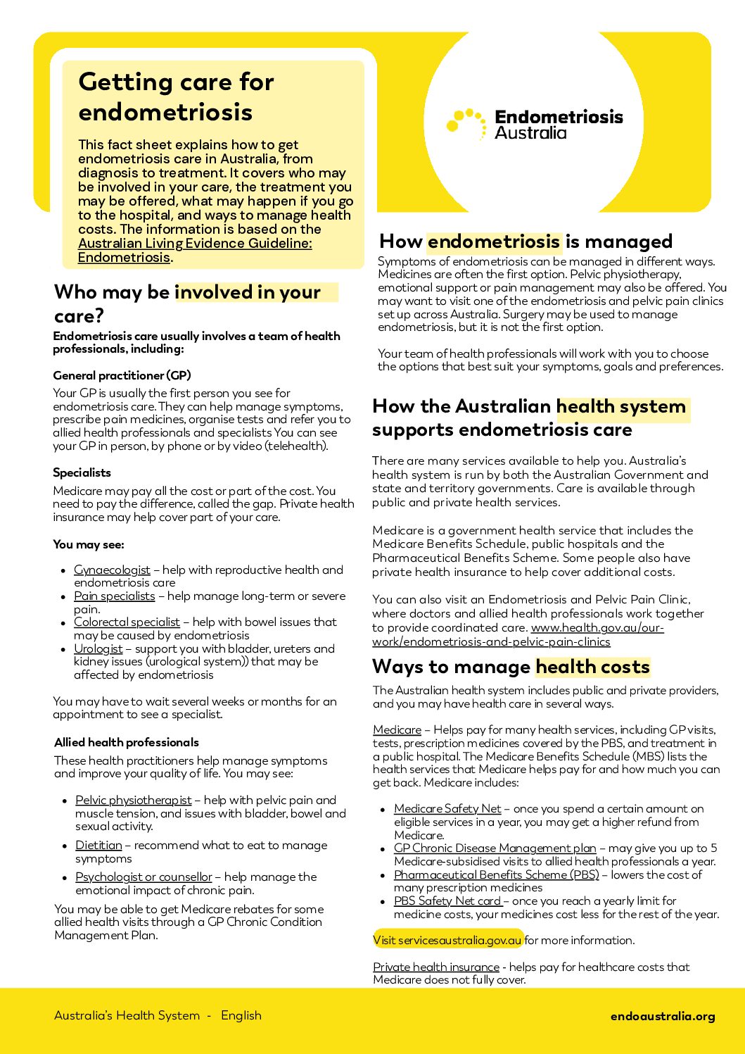 Endometriosis in the workplace