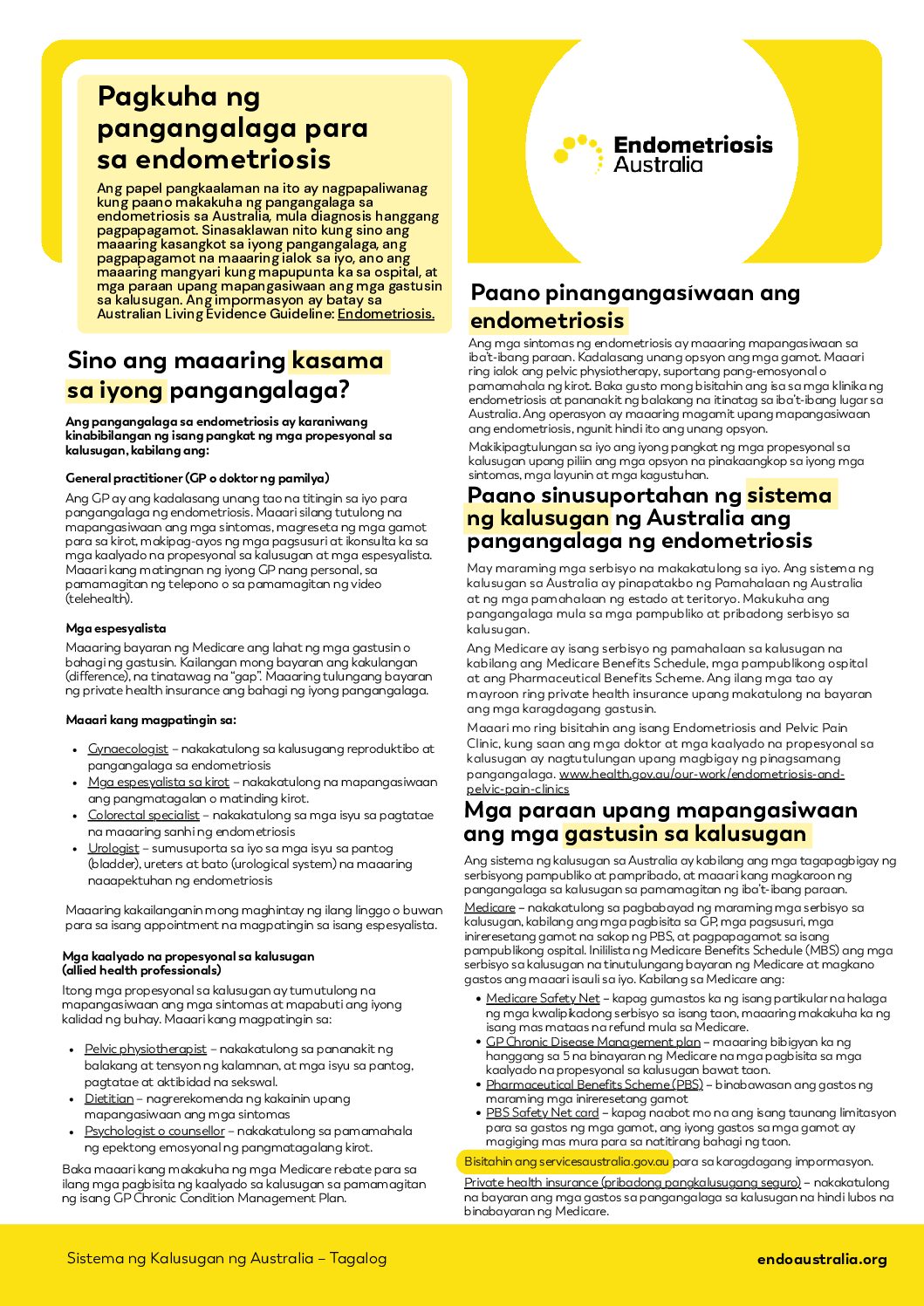 Endometriosis in the workplace