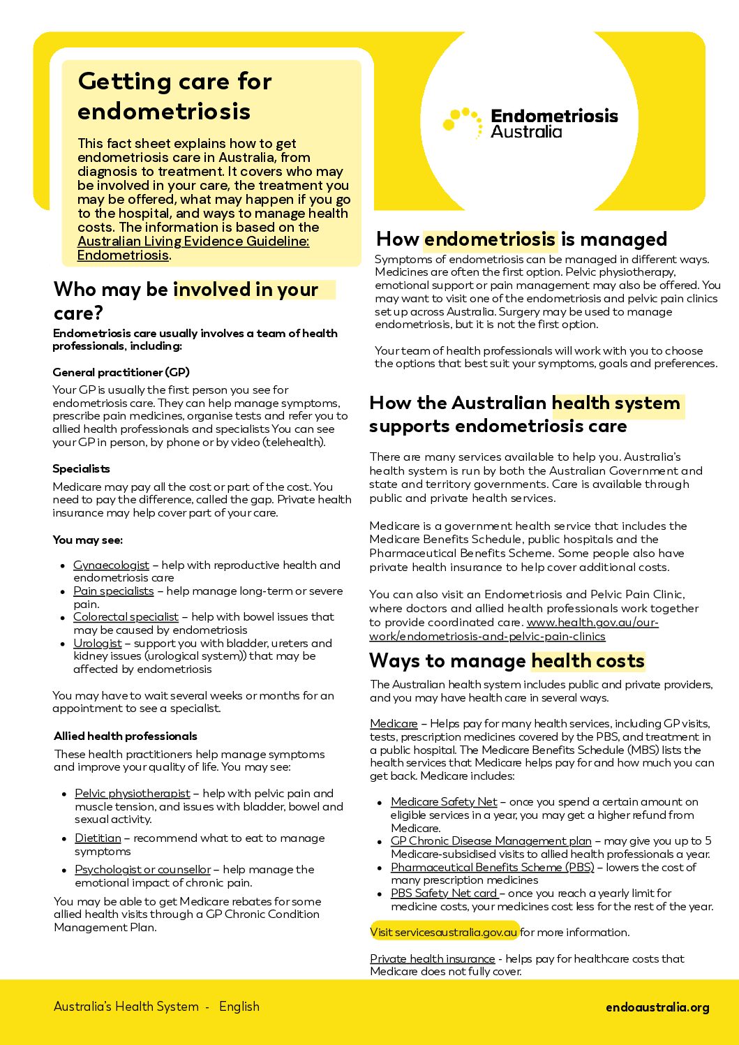 Endometriosis in the workplace