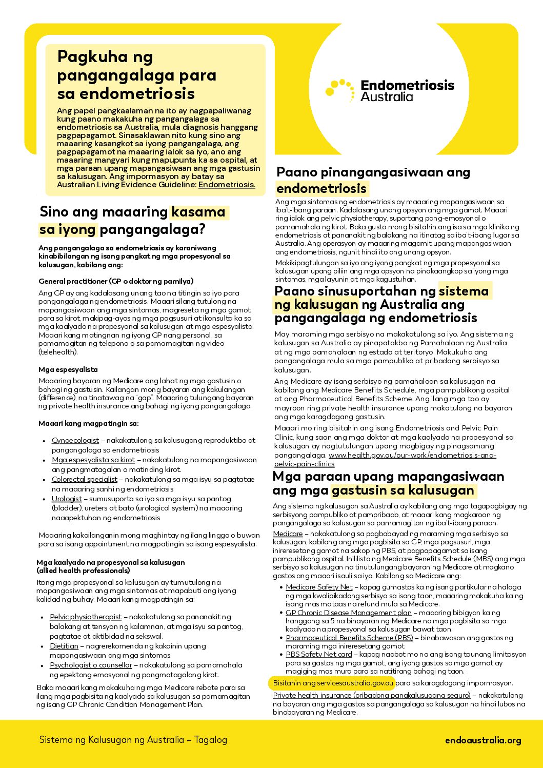 Endometriosis in the workplace