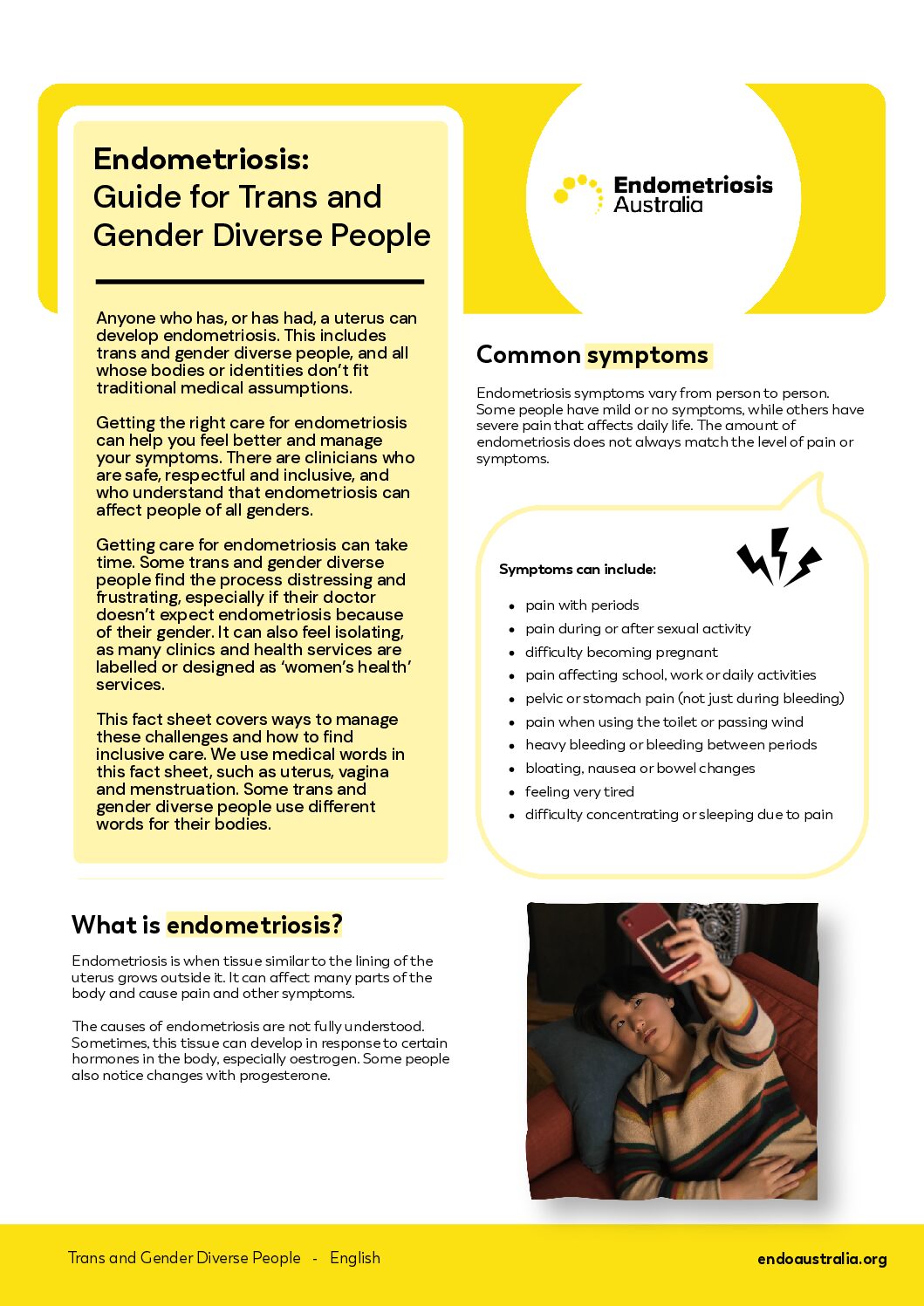 Factsheet - Gender diverse Guide 27052026 Endometriosis in the workplace